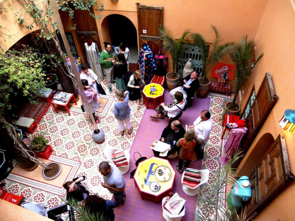 Riad Yima serves as both a gallery and a thriving café