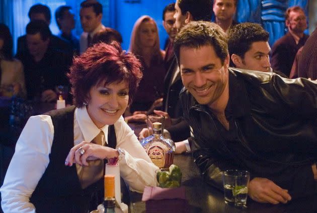 Sharon Osbourne on the set of Will & Grace (Photo: NBC via Getty Images)