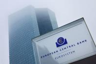 FILE PHOTO: ECB building in fog, in Frankfurt