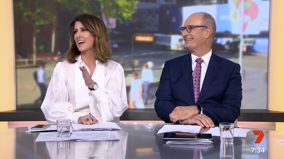 The Sunrise hosts natalie barr and david koch