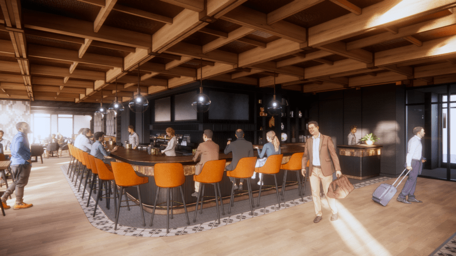 A rendering of The Post in the Ada Hotel. (Courtesy Ada Hotel/OTJ)