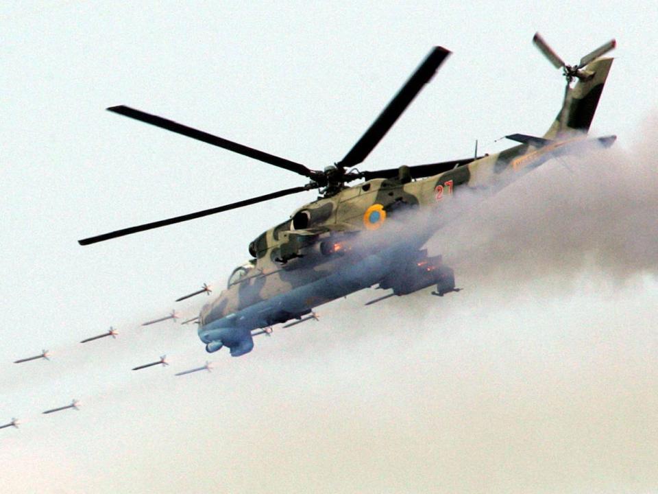 Ukraine Mi-24 attack helicopter