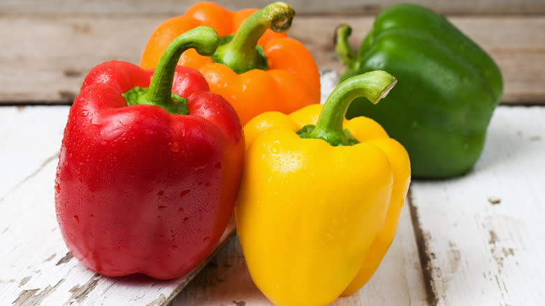 multicolored bell peppers