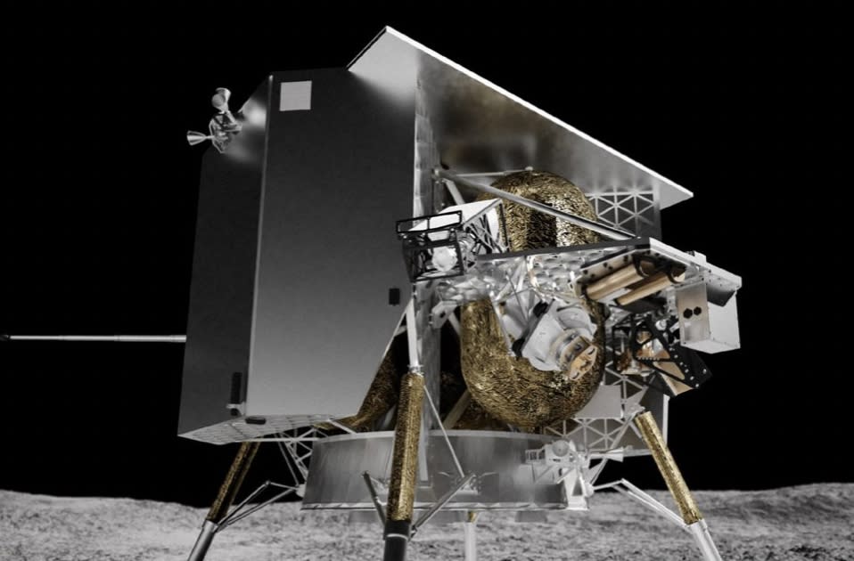 50 年來第一個自美國發射的月球登陸器遊隼任務一號，8 日清晨自佛羅里達州升空數小時後，因面臨嚴重的燃料洩漏，開發公司隨即宣布放棄登陸月球的嘗試。   圖：擷自「X」@BlueJ11274903