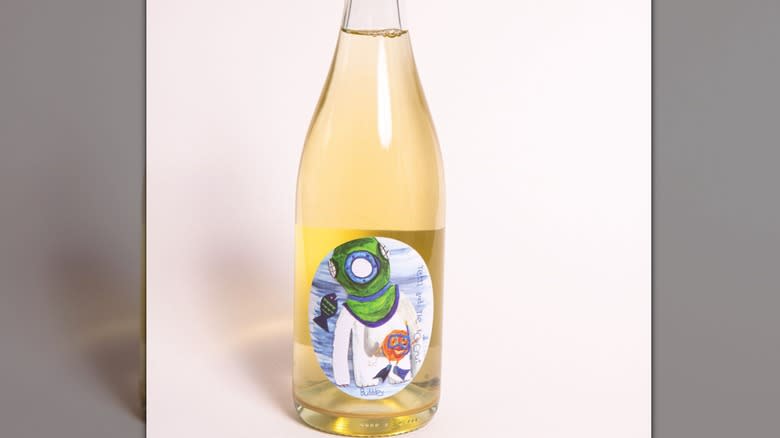 astronaut label on light wine