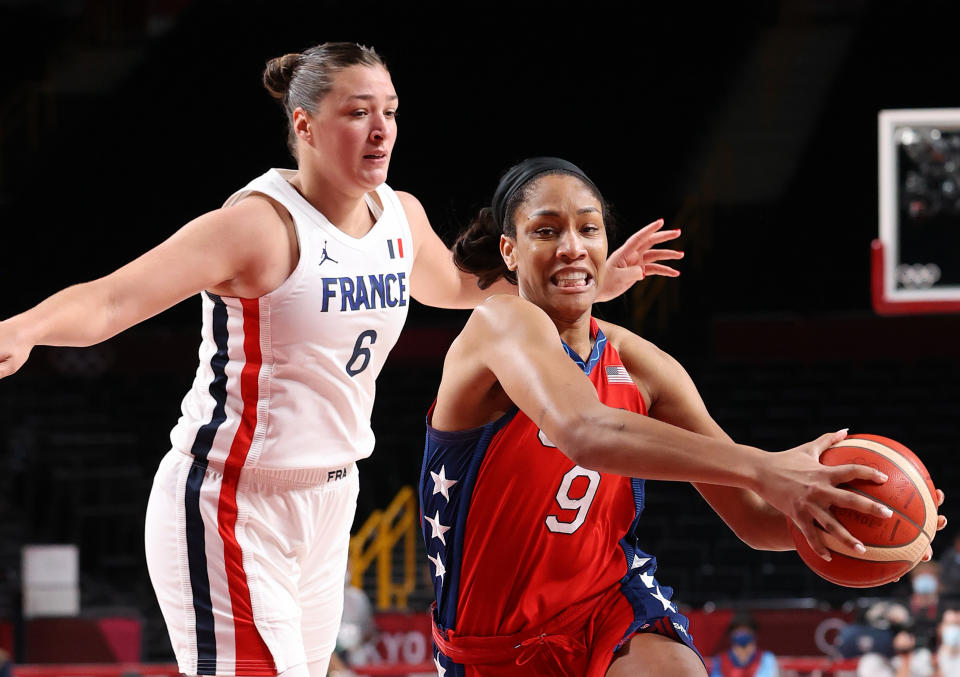 A'Ja Wilson of Team USA in Tokyo