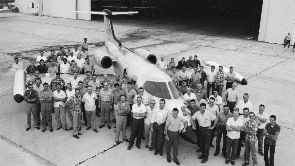 The Learjet 23 emerges in 1963, signaling a new era in personal transportation. - Credit: Courtesy Bombardier