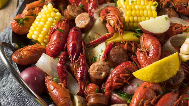 Crawfish seafood boil