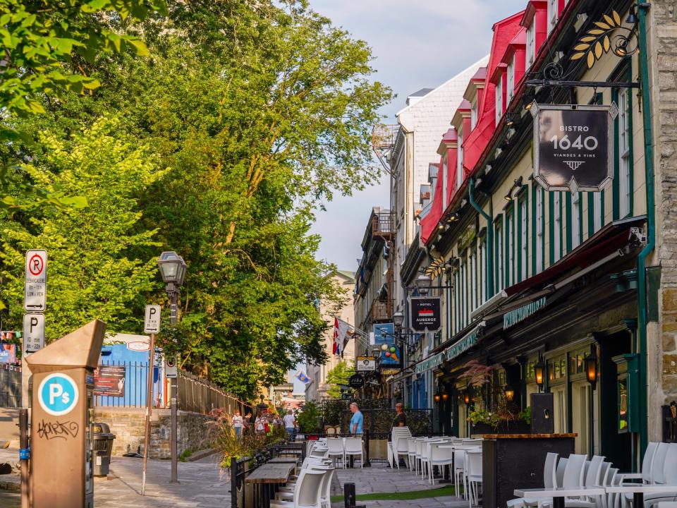 A street in Old Québec.