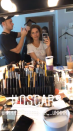 <p>Even with the best glam squad in the business, TV star Maria looks like she's got a few pre-red carpet butterflies going on.</p>