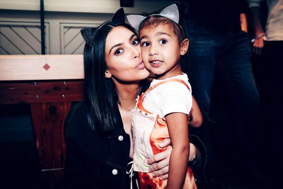 Kim Kardashian and North West