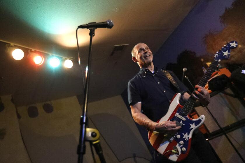 LOS ANGELES, CA – JUNE 18, 2018 - Guitarist Wayne Kramer, of MC5, rehearses for his upcoming tour at Bedrock Rehearsal in Los Angeles June 17, 2018. (Genaro Molina/Los Angeles Times)