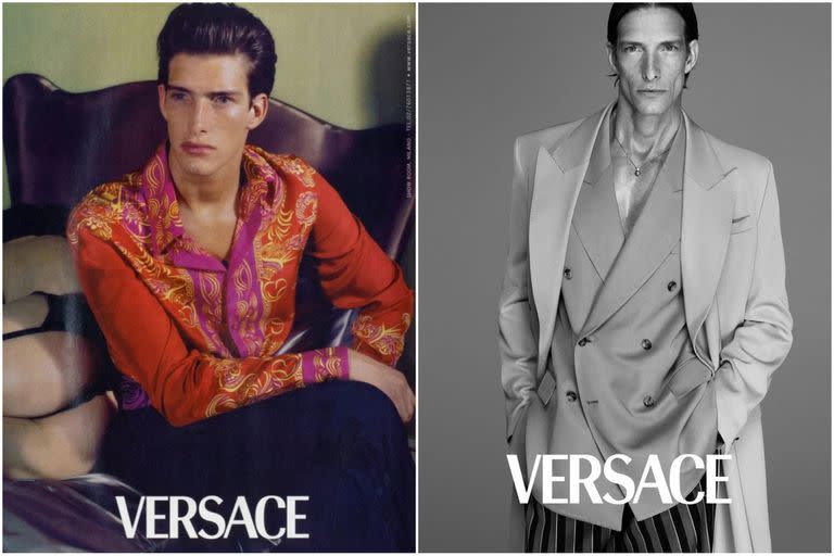 El tiempo parece no pasar para Iván de Pineda, al menos si se comparan sus fotos de campaña para Versace