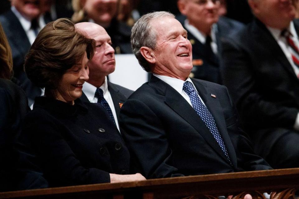 Laura Bush and George W. Bush