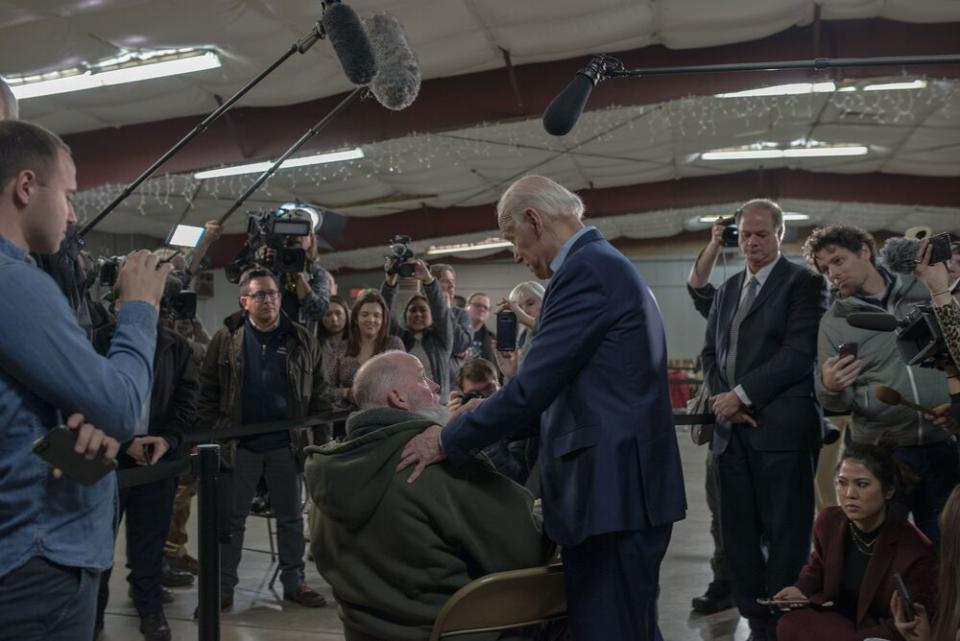 Biden, in Mason City, Iowa, on Jan. 22, connects with voters in an intensely personal way | September Dawn Bottoms for TIME