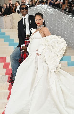 Michael Buckner/Variety via Getty Images Rihanna and A$AP Rocky at the 2023 Met Gala