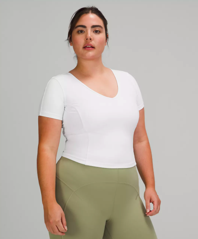 Nulu Cropped Slim Yoga Short Sleeve Shirt (Photo via Lululemon)