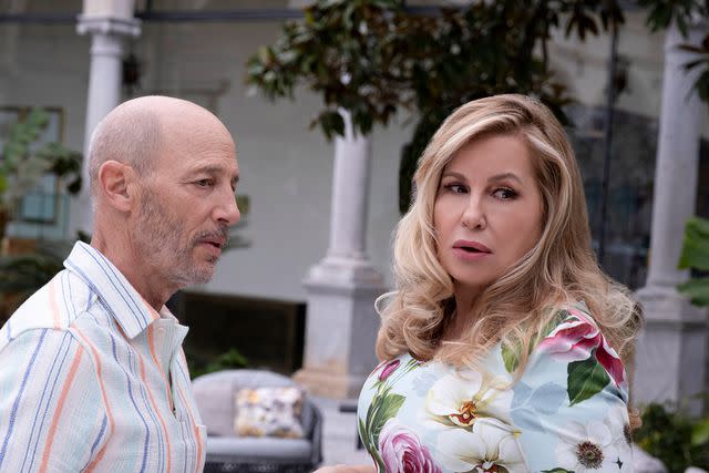 Photograph by Fabio Lovino/HBO Jon Gries and Jennifer Coolidge on 'The White Lotus'