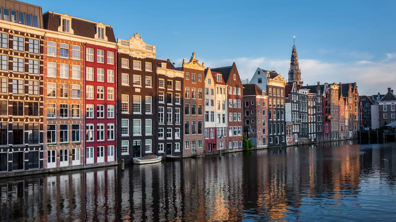 canal and buildings in Amsterdam