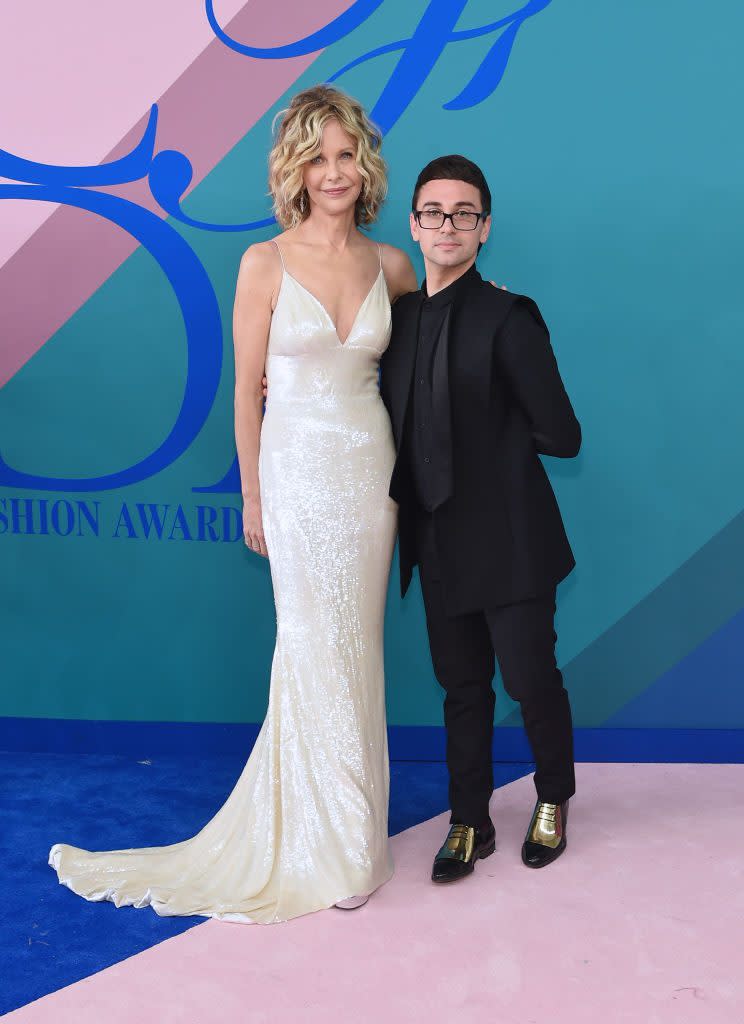 Meg Ryan with Christian Siriano (Photo: Getty Images)