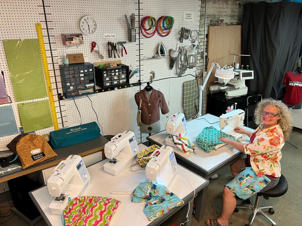 Kristen McCormack instructs everything from basic sewing and upcycling at the Port City Makerspace.