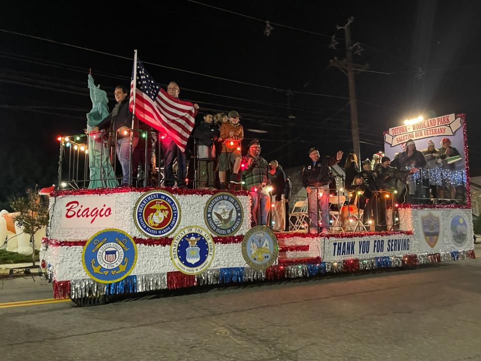 Scenes from Woodland Park's holiday parade.