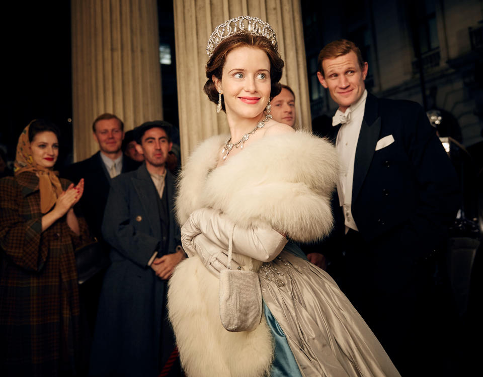 Foy and Smith in The Crown (Credit: Netflix)