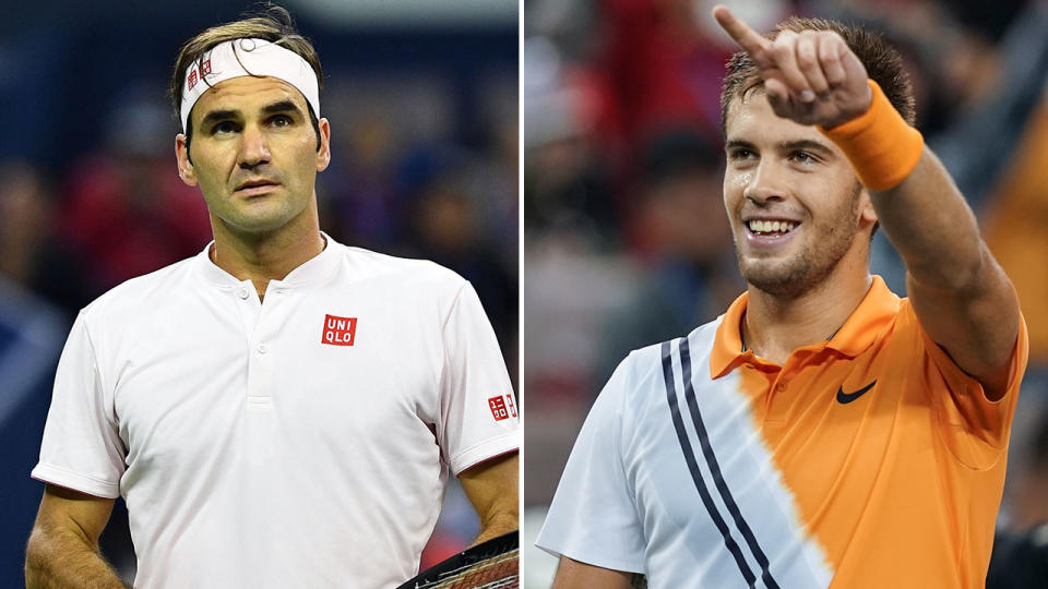 Roger Federer suffered an upset defeat to Borna Coric at the Shanghai Masters. Pic: Getty