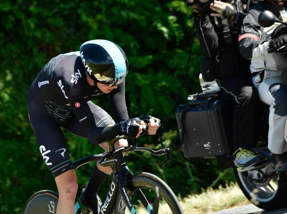 Froome struggled during the Critérium du Dauphiné's time trial (Getty)