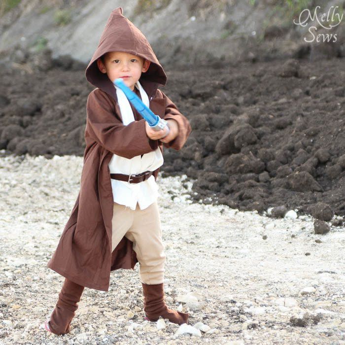 21) DIY Obi Wan Halloween Costume for Toddler Boy