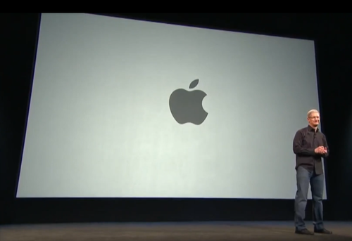 Apple CEO Tim Cook onstage