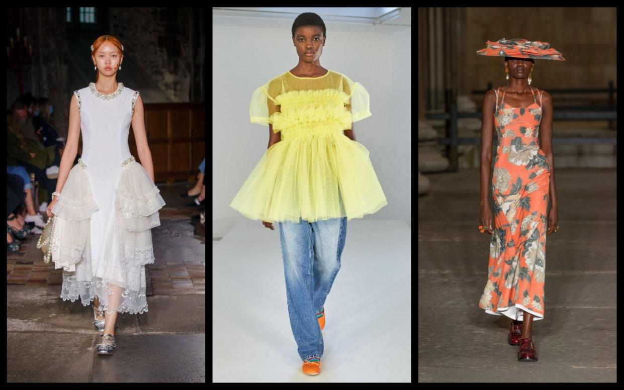 Simone Rocha, Molly Goddard and Erdem - Courtesy of Simone Rocha, Molly Goddard and Erdem