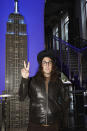 Sean Lennon poses for a photo at the lighting ceremony of the Empire State building on Thursday Oct. 8, 2020, in New York. (Photo by Matt Licari/Invision/AP)