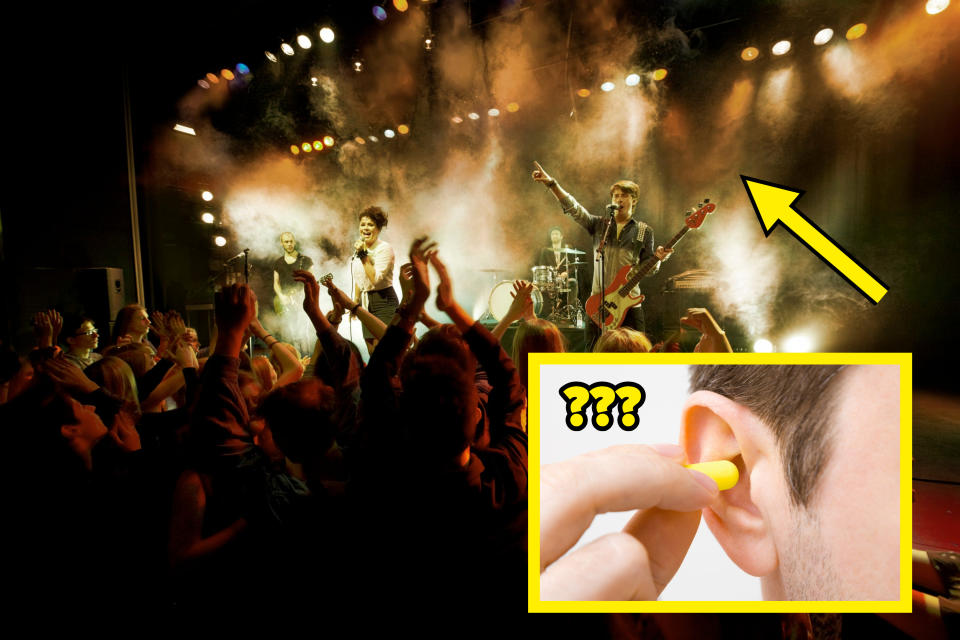 concert and ear plugs