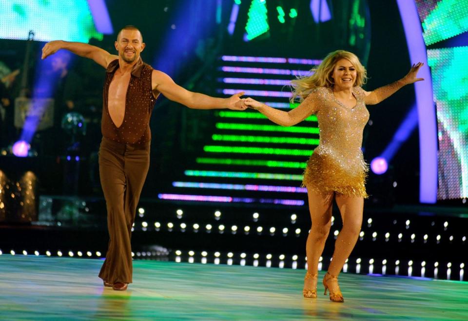 Kensit and Windsor dancing on the eighth series of ‘Strictly’ (PA)
