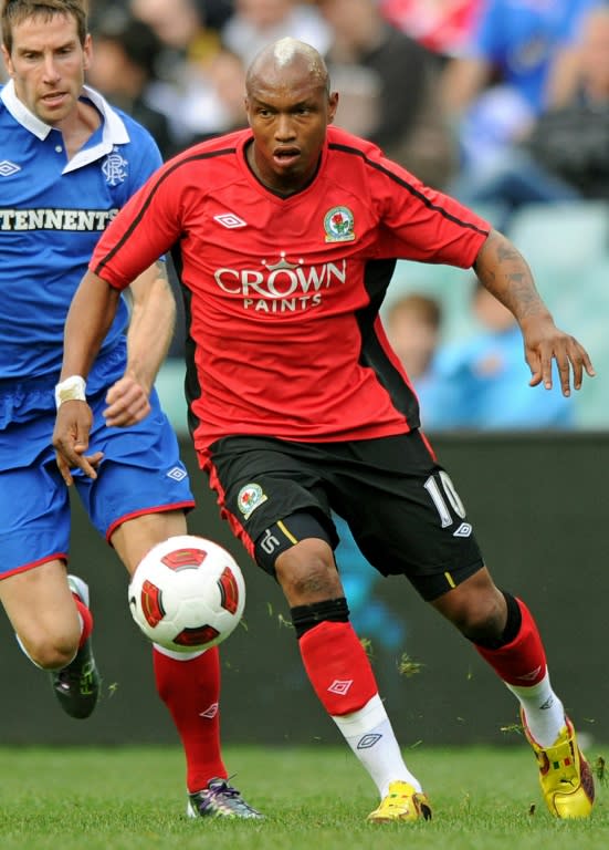 El Hadji Diouf's globetrotting saw him play with Sochaux, Rennes, Lens, Liverpool, Bolton, Sunderland, Blackburn,pictured, Rangers, Doncaster and Leeds