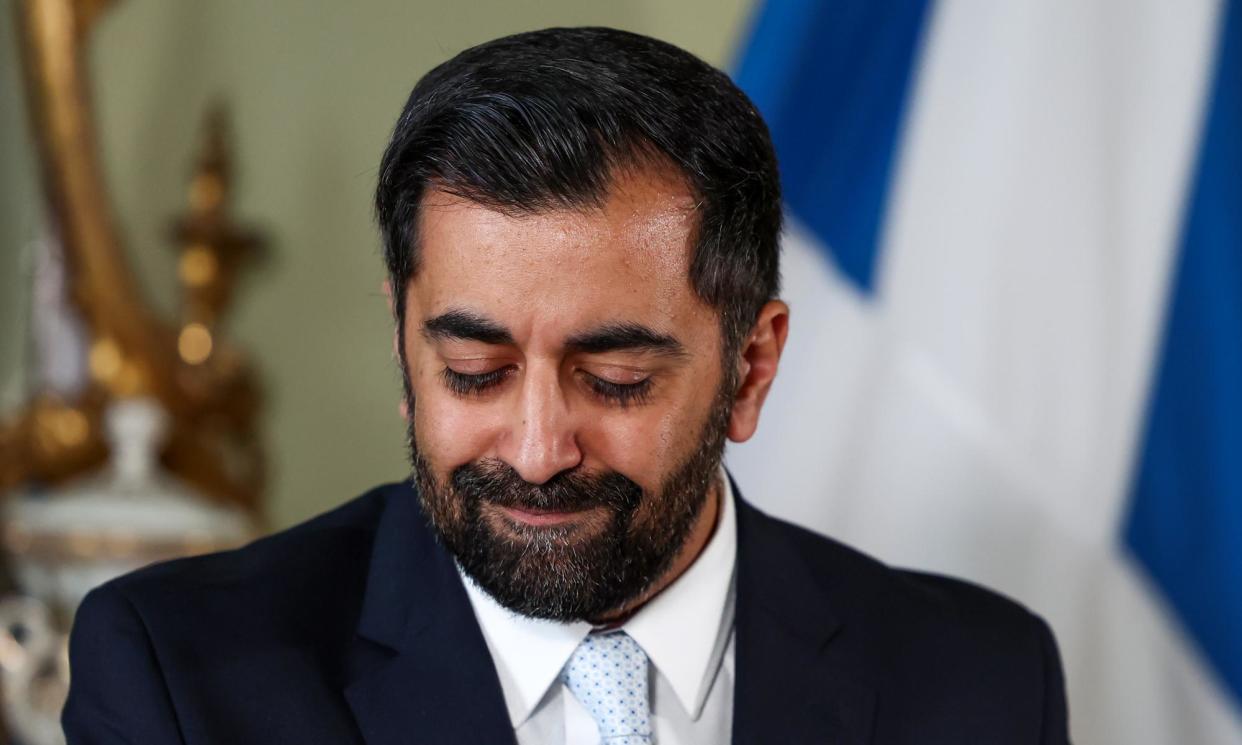 <span>Humza Yousaf hopes ending the Bute House agreement will curb the growing criticisms of his leadership from within the SNP.</span><span>Photograph: Jeff J Mitchell/Getty Images</span>