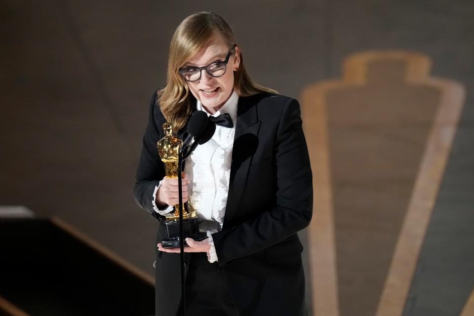 Sarah Polley picked up the award for best adapted screenplay for "Women Talking."