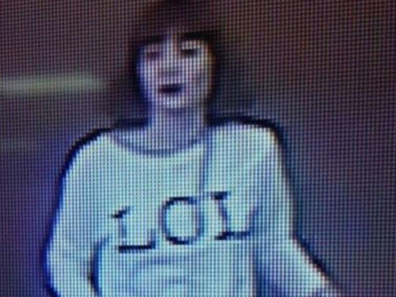 CCTV image shows Doan Thi Huong at Kuala Lumpur airport at the time of the incident