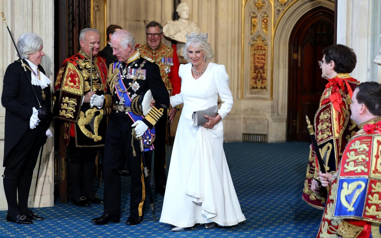 The King and Queen at this year's State Opening of Parliament