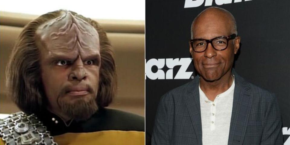 <p>One of the wisest characters from <em>Star Trek: Deep Space Nine</em>, Worf, is a pretty serious guy. Actor Michael Dorn not only knows how to crack a smile on the red carpet, but he's also quite the handsome guy without all that makeup and fake hair.</p>