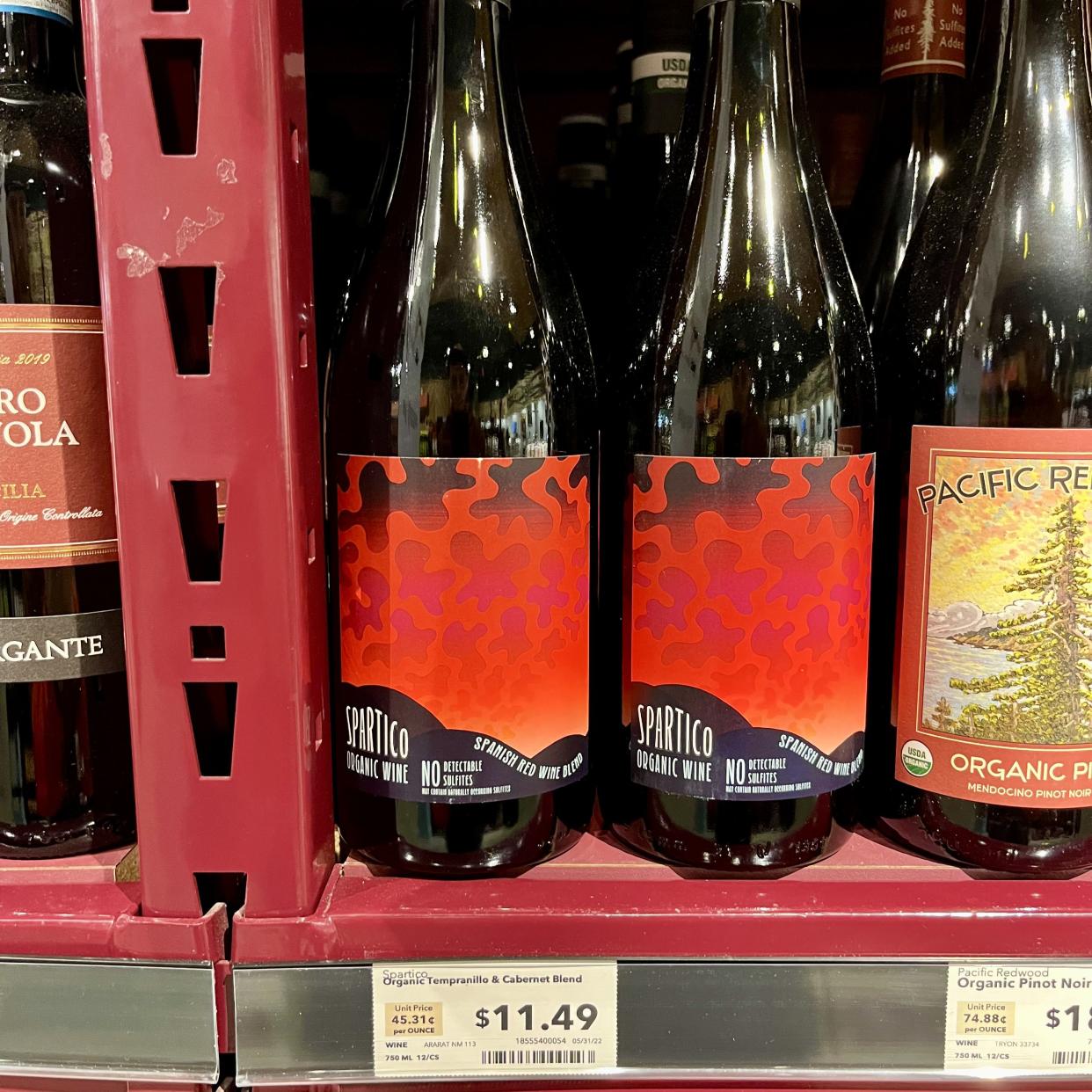 spartico organic red wine blend at whole foods