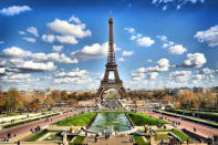 <div class="caption-credit"> Photo by: Shuttershock</div><div class="caption-title">Paris, France</div>Who hasn't dreamt of strolling along the River Seine, kissing atop the Eiffel Tower, or getting frisky in a quaint bistro? Considered by many to be the most romantic city in the world, Paris is guaranteed to make you fall in love all over again. Vous êtes sûr d'aimer Paris!