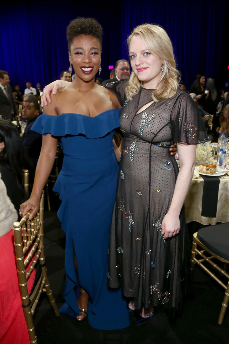 Samira Wiley and Elisabeth Moss