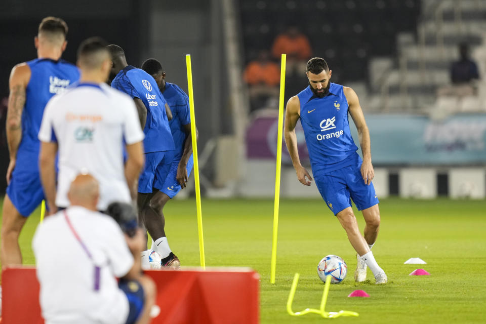 Karim Benzema no entrena con el equipo francés desde el 19 de noviembre (Foto de: Ayman Aref/NurPhoto via Getty Images)