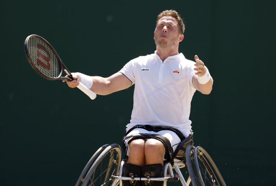 Alfie Hewett was beaten in an epic final (Steven Paston/PA) (PA Wire)