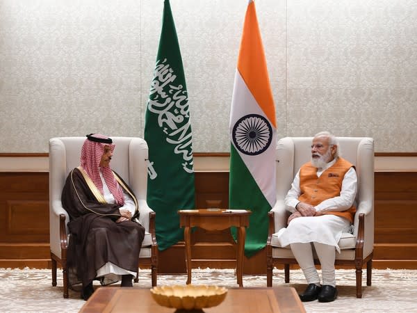 Prime Minister Narendra Modi and Saudi Arabia's Foreign Minister Prince Faisal bin Farhan Al Saud (Photo Credit: Twitter)