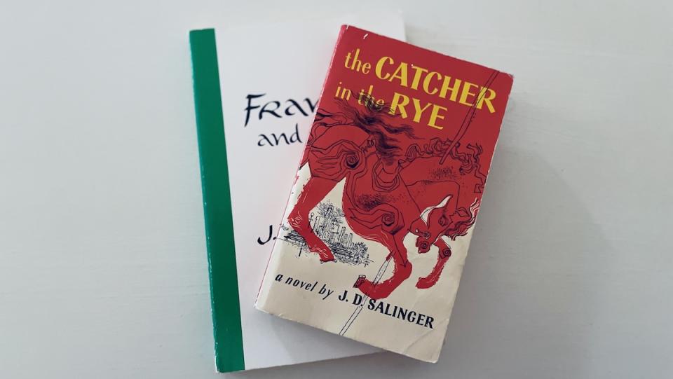 Copies of Franny and Zooey and Catcher in the Rye