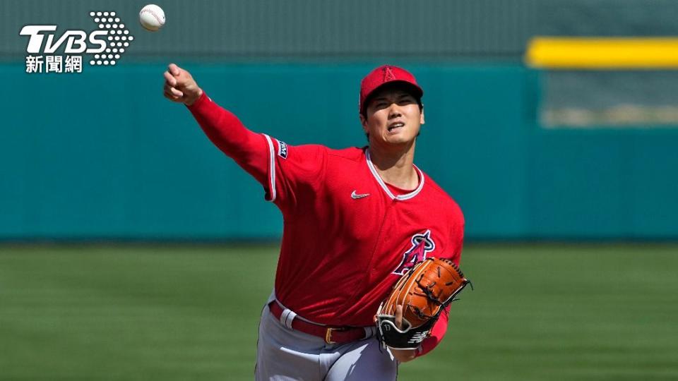 大谷翔平今日投出2次三振、2次保送，且沒被敲出任何一支安打。（圖／達志影像美聯社）