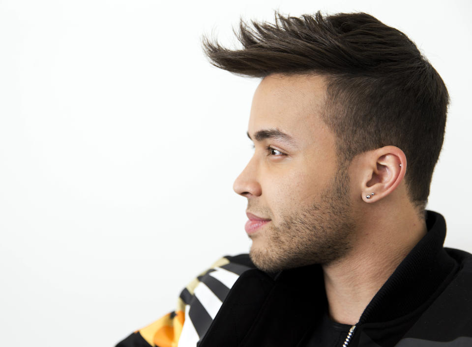 FILE - In this Monday, Feb. 27, 2017, file photo, singer Prince Royce poses for a portrait in New York. Royce says he’s looking forward to headlining the 2019 Major League Soccer All-Star Concert because he loves singing live. He also looks to gain some new fans. (Photo by Brian Ach/Invision/AP, File)